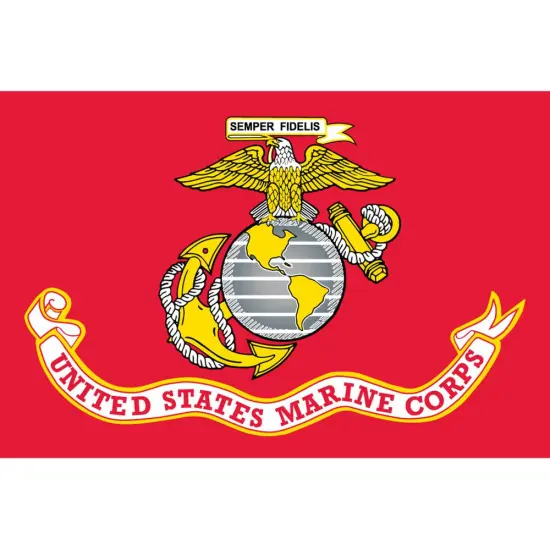 United States Marine Corps Flag with Grommets 2ft x 3ft {1}