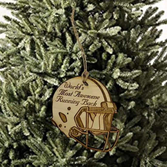 Worlds most Awesome Running Back - Ornament {2}