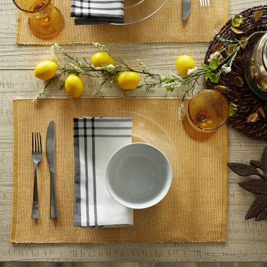 DII Deep Yellow Stripes Table Runner {2}