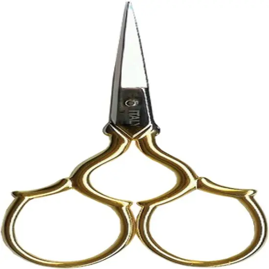 Tool Tron Epaulette Scissors 3.5"-Gold-Plated {3}