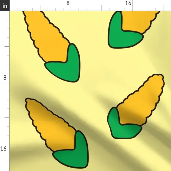 Various Fabrics by the Yard or Fat Quarter Corn Kitchen Food Yellow Vegetable Custom Printed Fabric by Spoonflower {2}