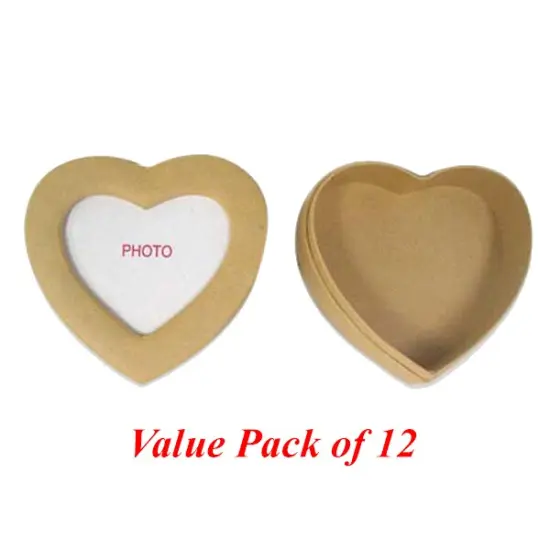 Value Pack of 12 Heart Photo Box - Small {3}