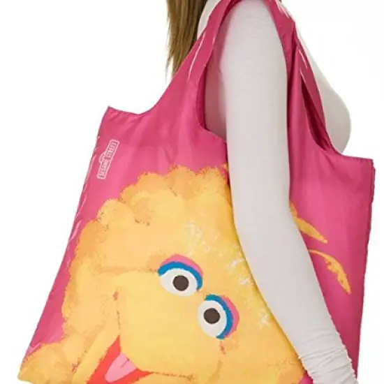 Envirosax Sesame Street Kids Reusable Shopping Bag, Big Bird Pink {2}