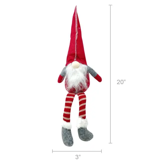 Wrapables Long-Legged Gnome Plush Dolls, Winter and Holiday Tabletop Decorations (Set of 2) {6}