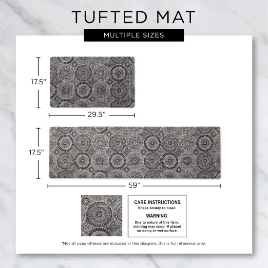 DII Chevron Tufted Mat 17.75x29.5 inches {5}