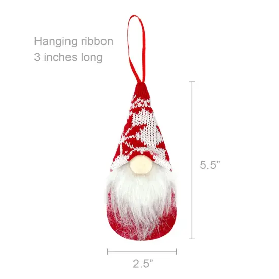 Wrapables Gnomes Christmas Tree Ornaments Holiday Decorations (Set of 4) {2}