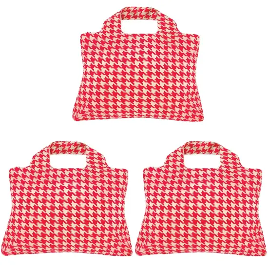 Envirosax Trio Reusable Shopping Bags, (Set of 3), Cherry Lane Houndstooth {1}