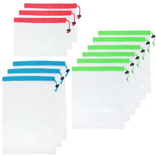 Wrapables Reusable Transparent Mesh Produce Bags (Set of 12) {1}