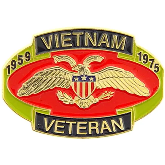 Vietnam Veteran 1959-1975 Pin 1 1/8" {1}