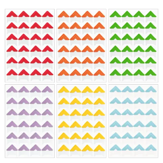 Wrapables Photo Corner Stickers, Photo Mounting Self Adhesives for DIY Crafts, Scrapbooking, Album, Diary 2040pcs Mixed {8}