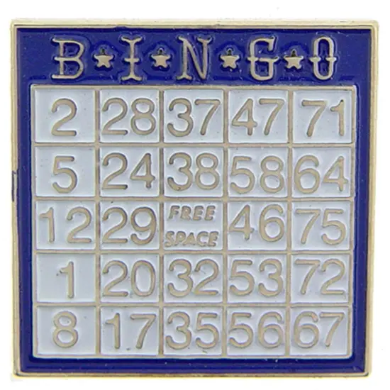 Bingo Card Pin 1" {1}