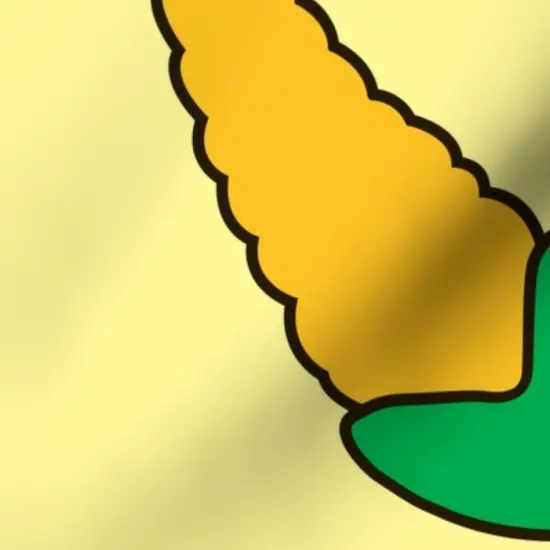 Various Fabrics by the Yard or Fat Quarter Corn Kitchen Food Yellow Vegetable Custom Printed Fabric by Spoonflower {7}