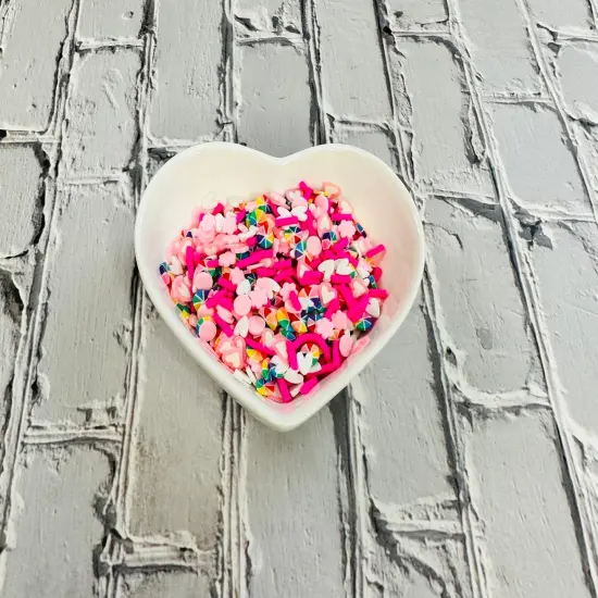 150g Spring Pastel & Rainbow Polymer Clay Sprinkle Mix - Perfect for Fake Bakes, Clay Art, Slime - Bright, Cheerful, and Festive {3}