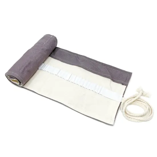 Wrapables Pencil Roll Organizer, Colored Pencil Wrap Pouch (72 slots) Gray {2}