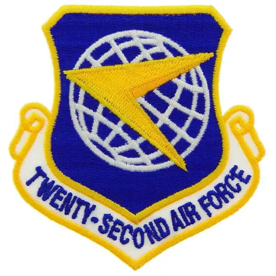 EagleEmblems PM0922 Patch-USAF,022ND,SHLD (3'') {1}