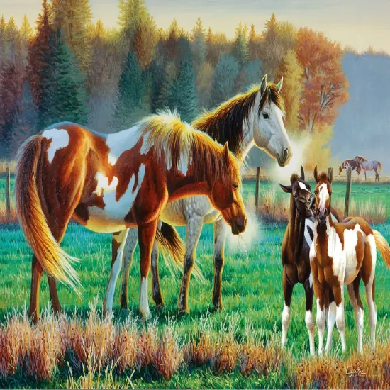 Sunsout Pasture Family 550 pc Jigsaw Puzzle 70979 {1}