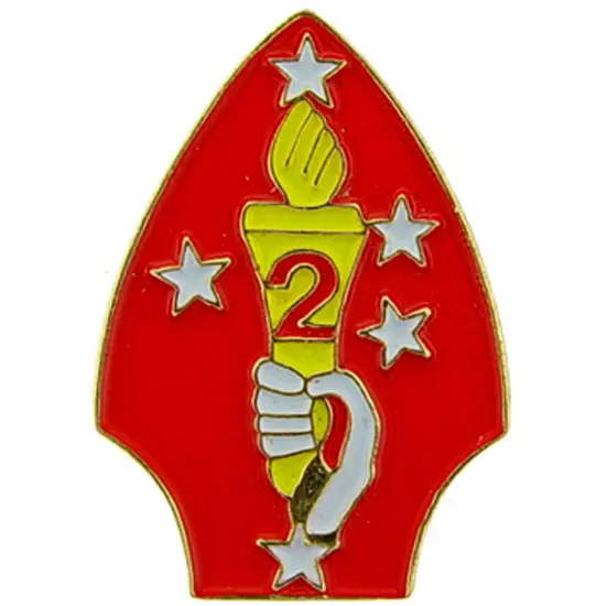 EagleEmblems P62491 PIN-USMC,002ND DIV. (PWT) (1'') {1}