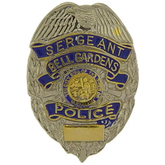 Bell Gardens Sergeant Badge Pin 1" {1}
