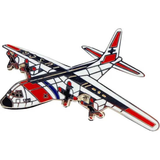 C-130 Hercules CG Airplane Pin Pewter 1 1/2" {1}