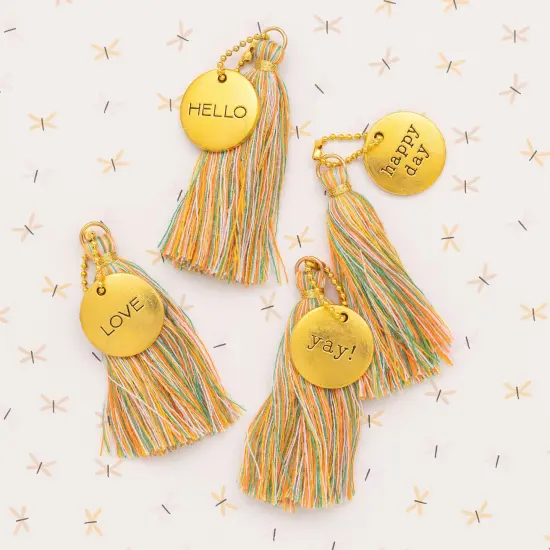 Jen Hadfield Live & Let Grow Tassels 4/Pkg {3}