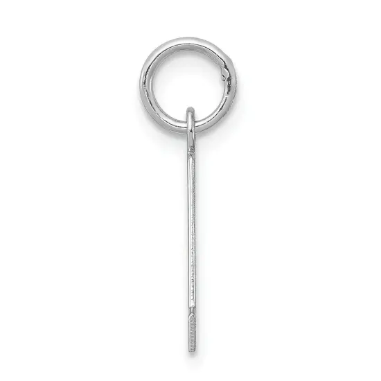 Sterling Silver Small Block Initial Letter A Charm Jewerly 16mm x 11mm {3}