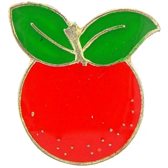 Orange Fruit Pin 1" {1}