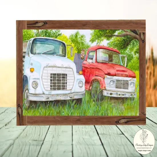 Forgotten Fords.... Paper for Decoupage Crafting and Multi Media Art (Medium 18x24 inches) {3}