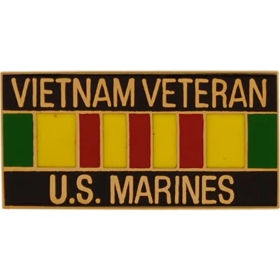 U.S.M.C. Vietnam Veteran Ribbon Pin 1" {1}