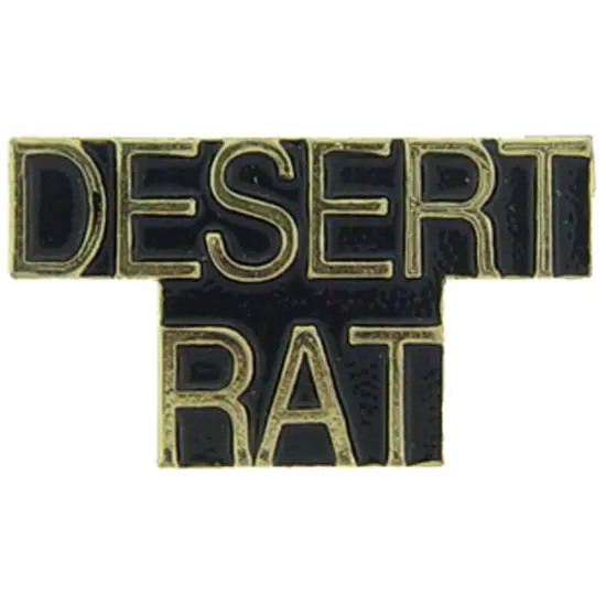 Desert Rat Pin 1" {1}