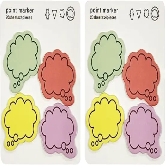 Wrapables Colorful Thinking Bubble Sticky Notes (Set of 2) {1}