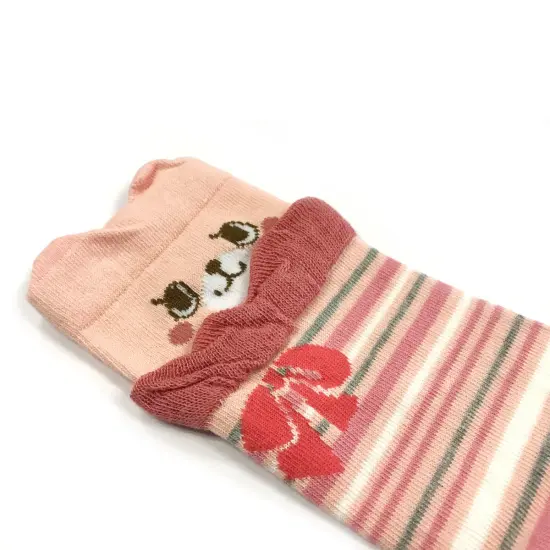 Wrapables Colorful Baby Leg Warmers Set of 3, Stylish Bears and Dots {3}