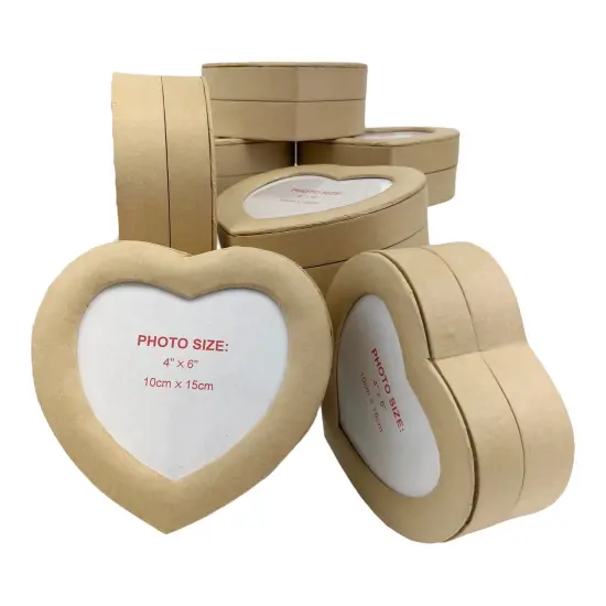 Value Pack of 36 Heart Photo Box - Large {1}
