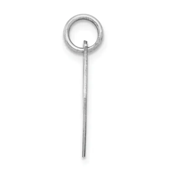 Sterling Silver Small Script Initial Letter J Charm Jewerly 16mm x 10mm {2}