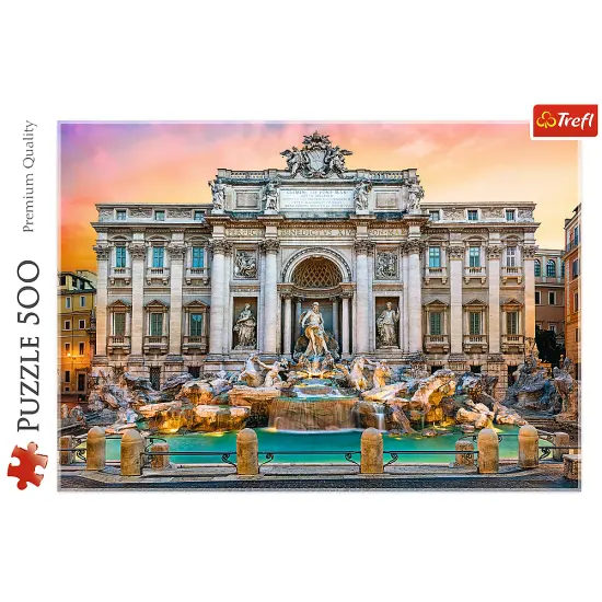 500 Piece Jigsaw Puzzle,Fontanna di Trevi, Rome, Italy, Adult Puzzles, Trefl 37292 {3}