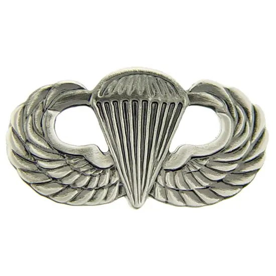 U.S. Army Basic Parachutist Badge Pin Pewter 1 1/4" {1}