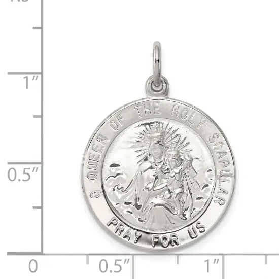 Sterling Silver Scapular Medal {2}