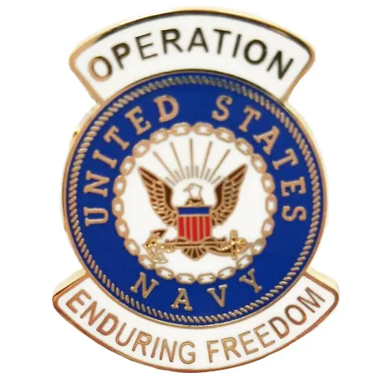 EagleEmblems P62965 Pin-Endur.Freed,USN Logo (1-1/16'') {1}