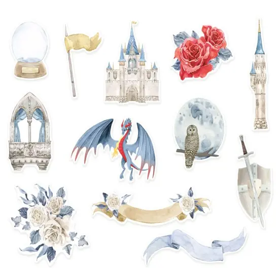 Once Upon A Time Ephemera Cardstock Die-Cuts 12/Pkg-Elements {3}