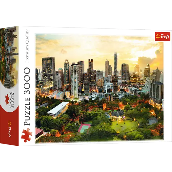 3000 Piece Jigsaw Puzzles, Sunset in Bangkok, Thailand, Cityscape puzzle, Adult Puzzle, Trefl 33060 {1}