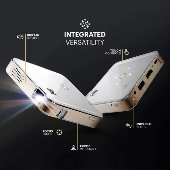 Kodak Luma 150 Pico Portable Projector, HD Projector with Rechargeable Battery & Speaker {2}