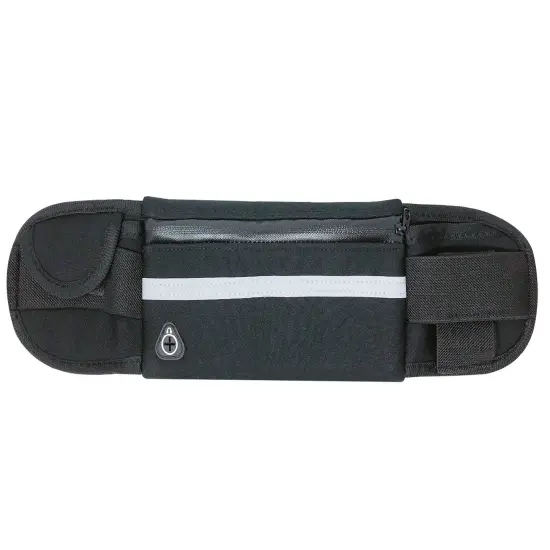 Wrapables Adjustable Neoprene Running Belt, Waterproof Fanny Pack, Workout Pouch for Running Jogging Hiking Orange {8}