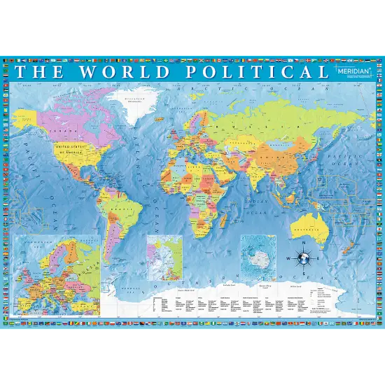 2000 Piece Jigsaw Puzzle, Political Map of The World, Globe, Countries, Earth, Adult Puzzles, Trefl 27099 {2}