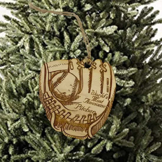 Worlds most Awesome Pitcher - Ornament {2}