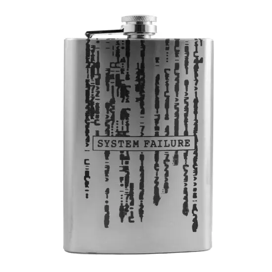 8oz System Failure Stainless Steel Flask {1}