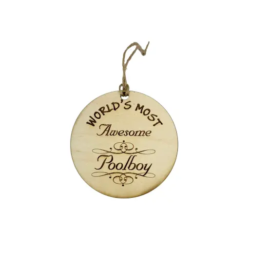 Worlds most Awesome Poolboy - Ornament {1}