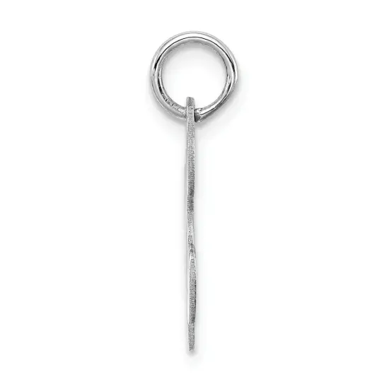 Sterling Silver Stamped Initial Letter K Charm Pendant Jewerly 20mm x 12mm {3}