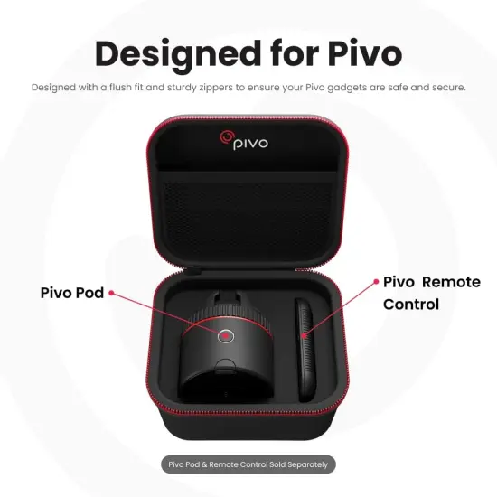 Pivo Travel Case Mini Hard Protective Shell Portable Lightweight & Durable Case Bag {2}