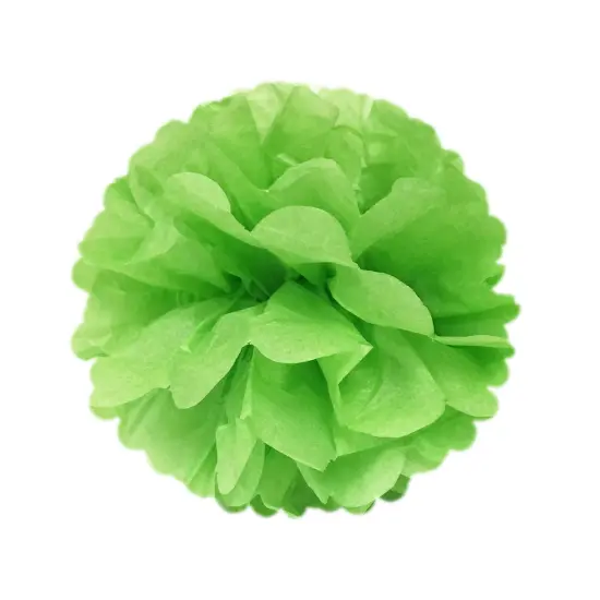 Wrapables Set of 12 Tissue Pom Pom Party Decorations for Weddings, Birthday Parties Baby Showers and Nursery Decor, Mint/Sea Green/White/Lime Green {6}