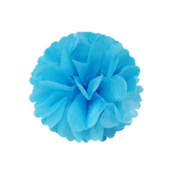 Wrapables Set of 12 Tissue Pom Pom Party Decorations for Weddings, Birthday Parties Baby Showers and Nursery Decor, Blue/Pink/Aqua/White {3}
