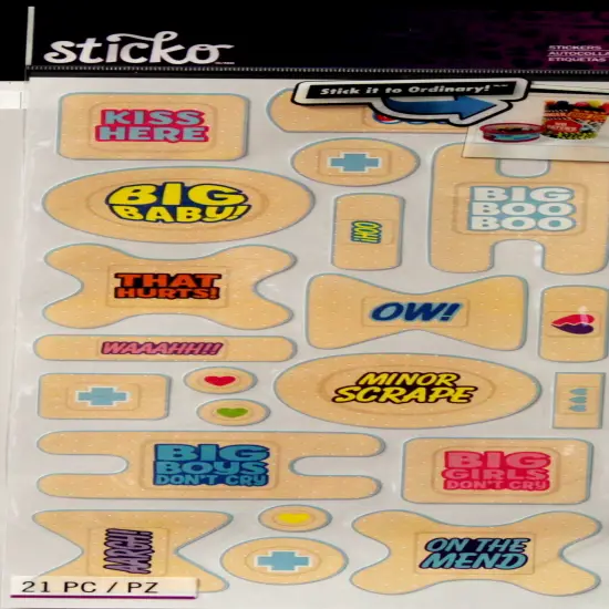 Sticko XL Bandage Labels Stickers {1}